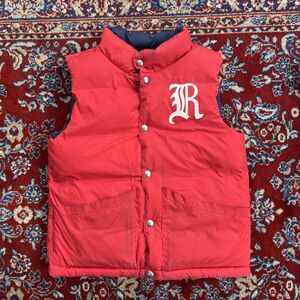 Polo Ralph Lauren Reversible Quilted Puffer Vest Blue Red Youth Kids Small